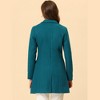 INSPIRE CHIC Women's Notched Lapel Single Breasted Outwear Fall coat - 4 of 4