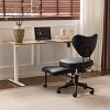 Ergonomic Cross Legged Office Chair with Wheels - Adjustable Height for Meditation, ADHD Desk & Yoga - Kneeling Chair with Lumbar Support - 4 of 4