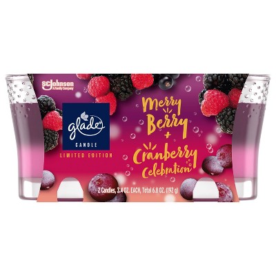 Merry Berry and Cranberry Celebration Scented Gel Jar