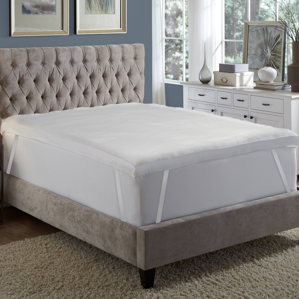 Photos - Bed Linen Hotel Laundry Queen 5" Featherbed: Midweight Cotton, Dual Fill with Feather & Polyester Fiber, 233 Thread Count