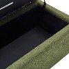 Sapphtopaz Ottoman with Storage Boucle Entryway Bench with Birch Wood Leg Rectangle Foot Stool Vanity Stool for Living Room, Bedroom, Entryway - 4 of 4