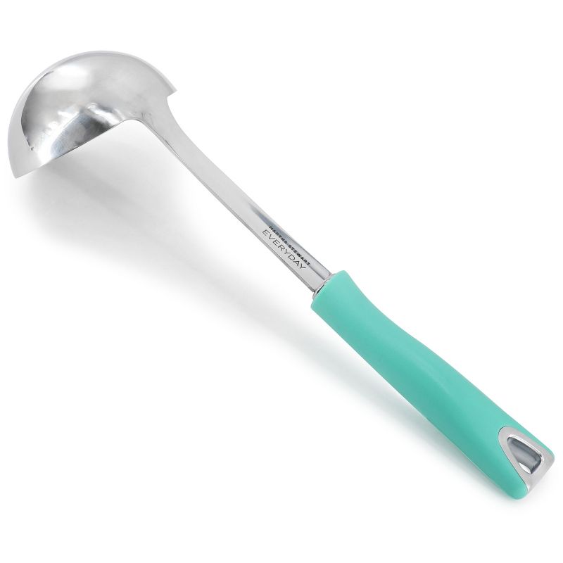 Martha Stewart Everyday Drexler 2 Piece Ladle and Serving Spoon Kitchen Tool Set in Turquoise, 3 of 7