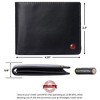 Alpine Swiss Connor Executive Bifold Wallet | Business Passcase for Men | Premium Leather | Dual ID Windows | RFID Blocking | Gift Box Included - 3 of 4