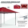 EAGLE PEAK 13x13ft Pop Up Canopy Tent Instant Outdoor Canopy Easy Setup w/Auto Extending Eaves - 4 of 4