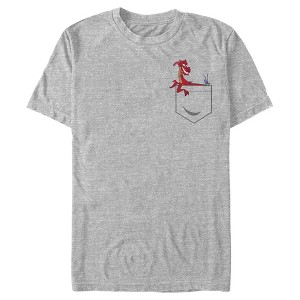 Men's Mulan Mushu Pocket Print T-Shirt - 1 of 3