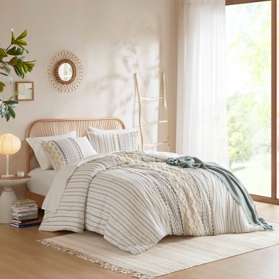 3Pcs Duvet Set, Solid Bedding Set, Cotton Bed Comforter
