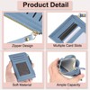 Unique Bargains PU Leather Zipper Design Credit Card Holder 2 Pcs - 3 of 4