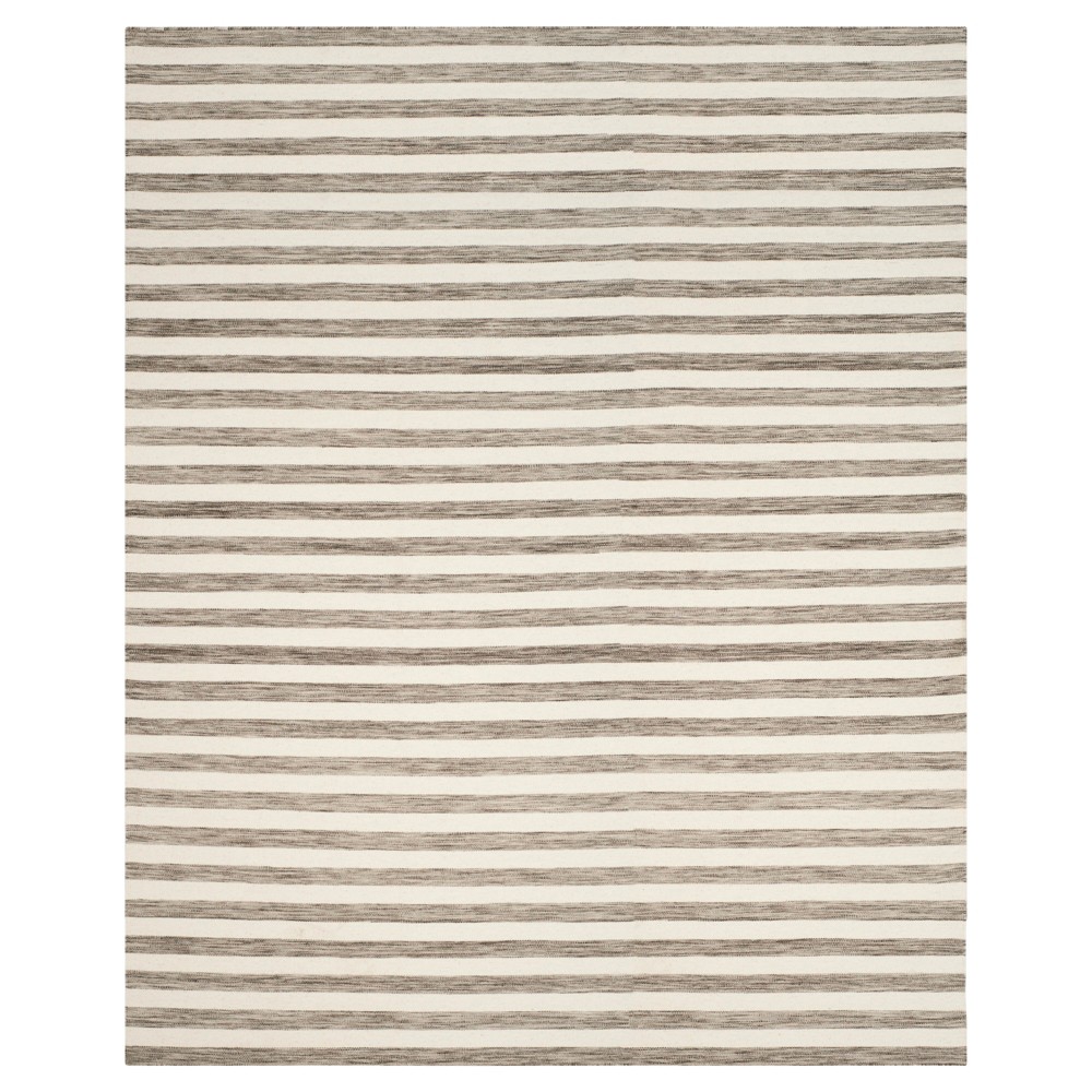 Roland Dhurrie Area Rug - Brown/Ivory (6'x9') - Safavieh