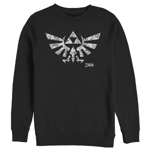 Men's Nintendo Flower Triforce Sweatshirt - 1 of 3