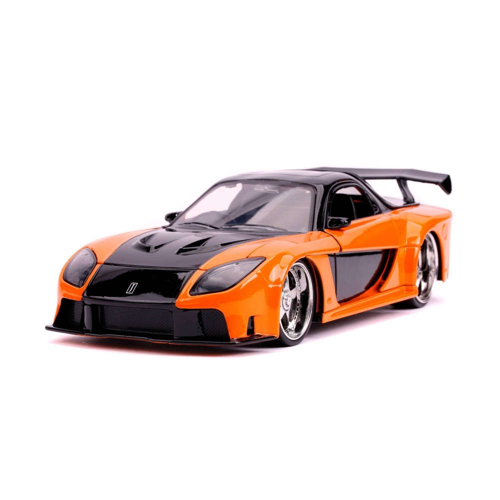 UPC 801310307328 product image for Jada Toys Fast & Furious 1993 Mazda RX-7 Die-Cast Vehicle 1:24 Scale - Orange | upcitemdb.com