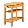 HomeStock Belmont End Table with Drawer and Multiple Shelves, Sleek Transitional Side Table for Storage, Magazines, and Decorative Displays - 3 of 4