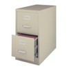 Steel 25 in Deep 2 Drawer Vertical Letter File Cabinet in Putty Brown-Hirsh Industries - 2 of 4