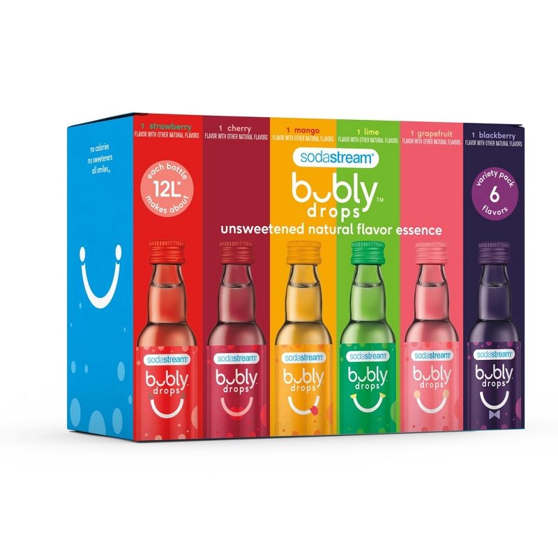 SodaStream Bubly Drops - Variety Pack - 6pk/1.36 fl oz, 1 of 9