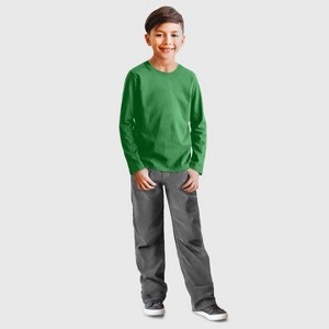 City Threads Boys Long Sleeve Soft Cotton Jersey T-Shirt - Made in USA, Comfortable Kids/Toddlers Tee Top - 1 of 4