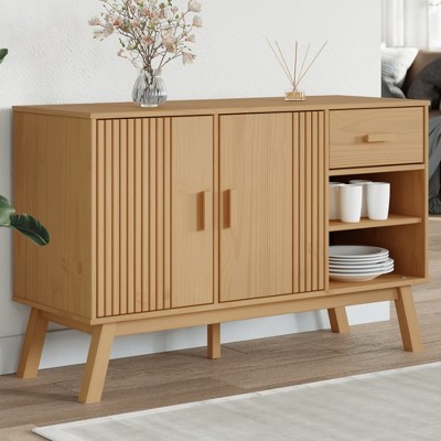 vidaXL Sideboard OLDEN Brown 44.9 in.x16.9 in.x28.9 in. Solid Wood Pine