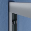 NicBex Shower Door 44-48"W x 72"H Adjustable Semi Frameless Double Sliding Glass Tub Door with 1/4" (6mm) Clear Tempered Glass - 3 of 4
