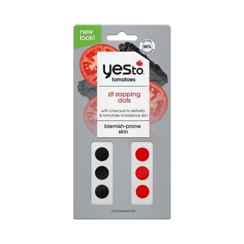 Yes To Tomatoes Detoxifying Charcoal Zit Zapping Dots Facial Treatment - 24ct - image 1 of 4