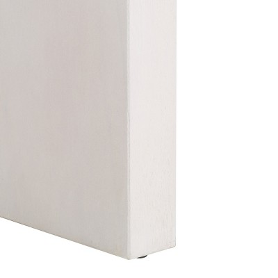 White Washed Minimalist Wood Console Table