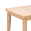 Plank+Beam 30" Bar Stool, Wood Modern Kitchen Stool, Saddle Seat Backless Bar Height Chair with Metal Footrest - 4 of 4