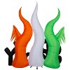 Gemmy Halloween Inflatable Ghosts with "Spooky" Sign, 8 ft Tall, Multi - 3 of 4