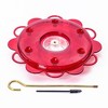 Birds Choice 12oz Hummerfest Hummingbird Feeder: Weather-Resistant, Bee Proof Ports, Brass Hanger - 4 of 4