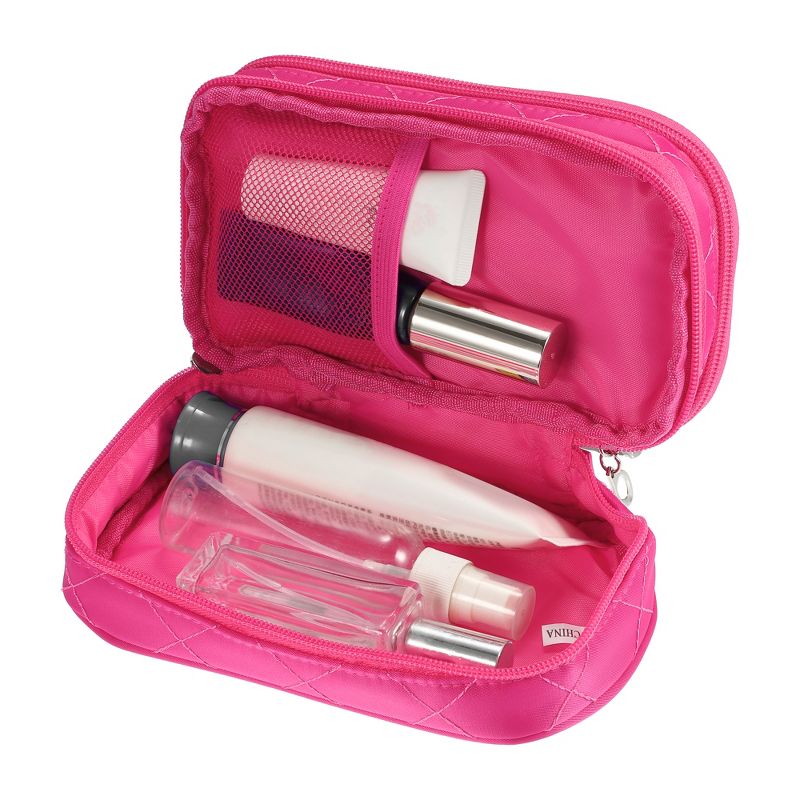 Unique Bargains Travel  Double Layer Makeup Bag Makeup Organizer Bag Storage Bag Portable Waterproof 1 Pcs, 5 of 7