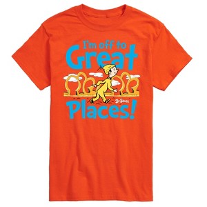 Men's - Dr. Seuss - I'm Off To Great Places Short Sleeve Graphic T-Shirt - 1 of 4