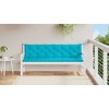 vidaXL Bench Cushion Water Repellent Outdoor Seat Cushion Pad Oxford Fabric - Turquoise 78.7" - 3 of 4