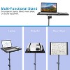 Moclever"Portable Tripod Stand with Adjustable Height & Tilt for Laptop, Projector, DJ Equipment, & More"Black - 3 of 4