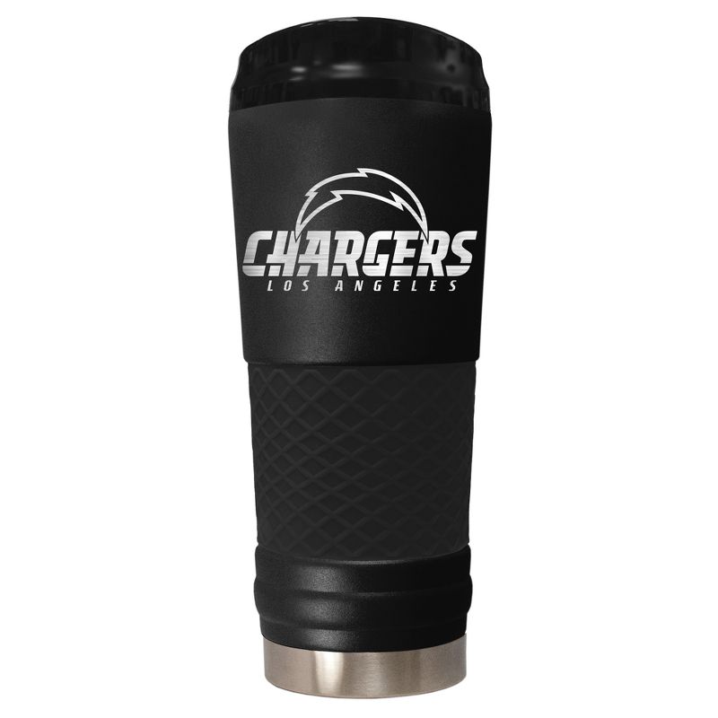 NFL Los Angeles Chargers The Stealth Draft 24oz Powder Coated Laser Etched Vacuum Insulated Tumbler, 1 of 2