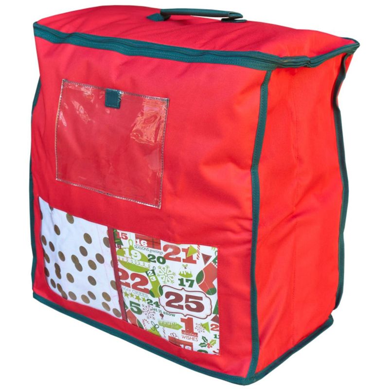 Northlight 19.5" Red Christmas Gift Bag Storage, 2 of 3