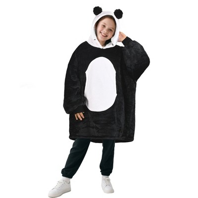 Catalonia Oversized Wearable Blanket Hoodie Sweatshirt for Kid Girl Boy,  Fleece Cozy Hooded Pullover for 7-16 yr Teen Youth Kid, Christmas Gift Idea
