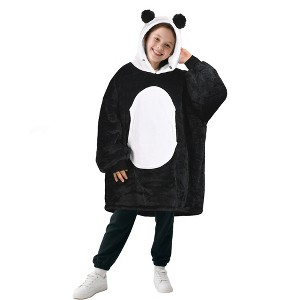 Catalonia Oversized Wearable Blanket Hoodie Sweatshirt for Kid Girl Boy,  Fleece Cozy Hooded Pullover for 7-16 yr Teen Youth Kid, Christmas Gift Idea - 1 of 4
