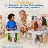 ECR4Kids Tri-Me Cube Chair Desk, Light Grey - 3 of 4