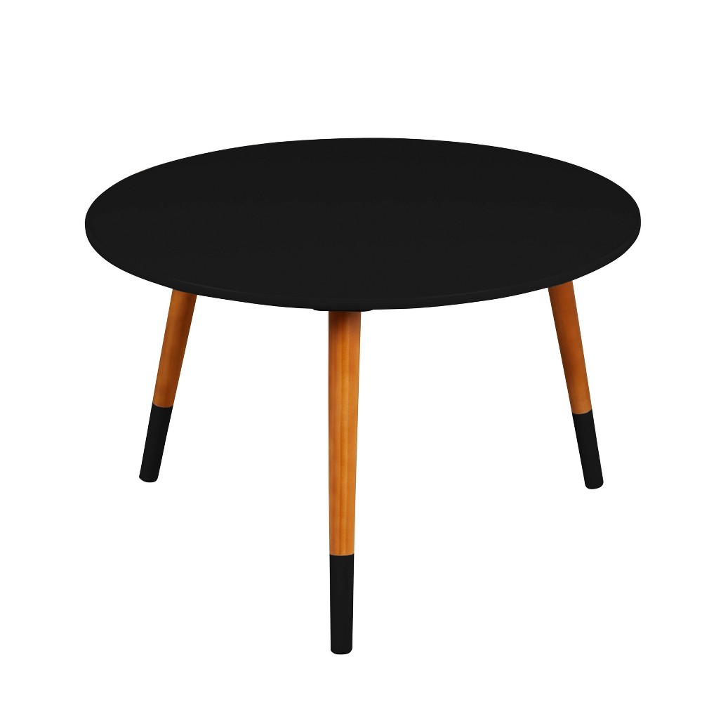Buylateral Julia Mid Century Modern Round Coffee Table Black