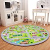 Kids Play Mats/Car Mats, City Play Mats, Non-Slip Baby Fun Rugs, Children'S Toddler Rugs, Super Soft Puzzle Street Rugs, Bedroom/Playroom - 3 of 4