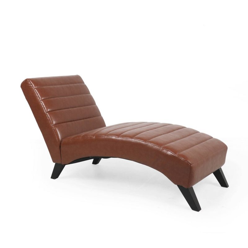 Stillmore Contemporary Channel Stitch Chaise Lounge - Christopher Knight Home, 1 of 11
