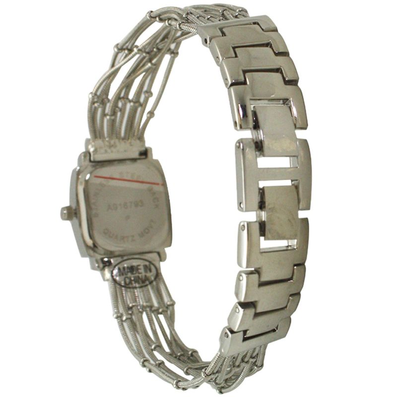 Olivia Pratt Square Face Snake Chain Bracelet Watch, 3 of 5