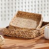 Plum & Post Abaca French Braided Square Decorative Trays Set of 2 - 4 of 4