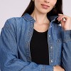 Women's Long Sleeve Button-Up Denim Shirt | Motherhood Maternity - 4 of 4