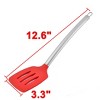Unique Bargains Stainless Steel Handle Silicone Non-stick Heat Resistant Slotted Pancake Turner Spatula - 2 of 3