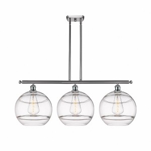 Rochester - 3 Light Stem Hung Island In Industrial Style-13.88 Inches Tall and 38.5 Inches Wide - 1 of 1