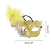 Unique Bargains Dancing Queen Feather Half Face Party Mask 1 Pc - 2 of 4