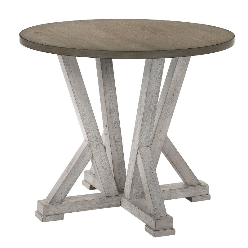 42&#34; Holmsteed Round Counter Height Dining Table Cremini Brown/Antique White - HOMES: Inside + Out, 1 of 7