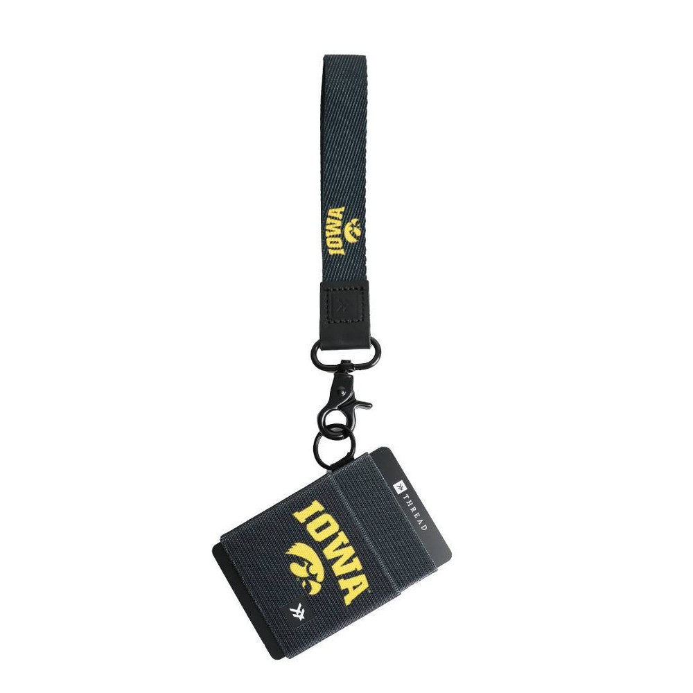 NCAA Iowa Hawkeyes Black Wallet and Wristlet Keychain