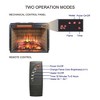 QingMoon Electric Fireplace Stove, 23" Infrared Quartz Heater with Wall Tiles Background and Overheat Protection, 1500W for Living Room, Bedroom - 4 of 4
