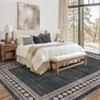 Machine Washable Modern Geometric Area Rugs 6x9 Contemporary Accent Carpet, Stain-Resistant Low Pile Throw Rugs, Bordered Indoor Floor Carpet - 2 of 4