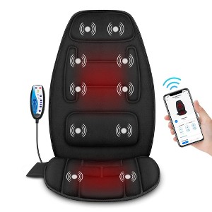 Snailax Heated Back Massager for Chair - Vibrating Massage Pad with Heat - 1 of 4