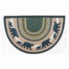 Earth Rugs Handcrafted Mama and Baby Bear Printed Slice Tread 18"x29" Rustic Accent - 2 of 3