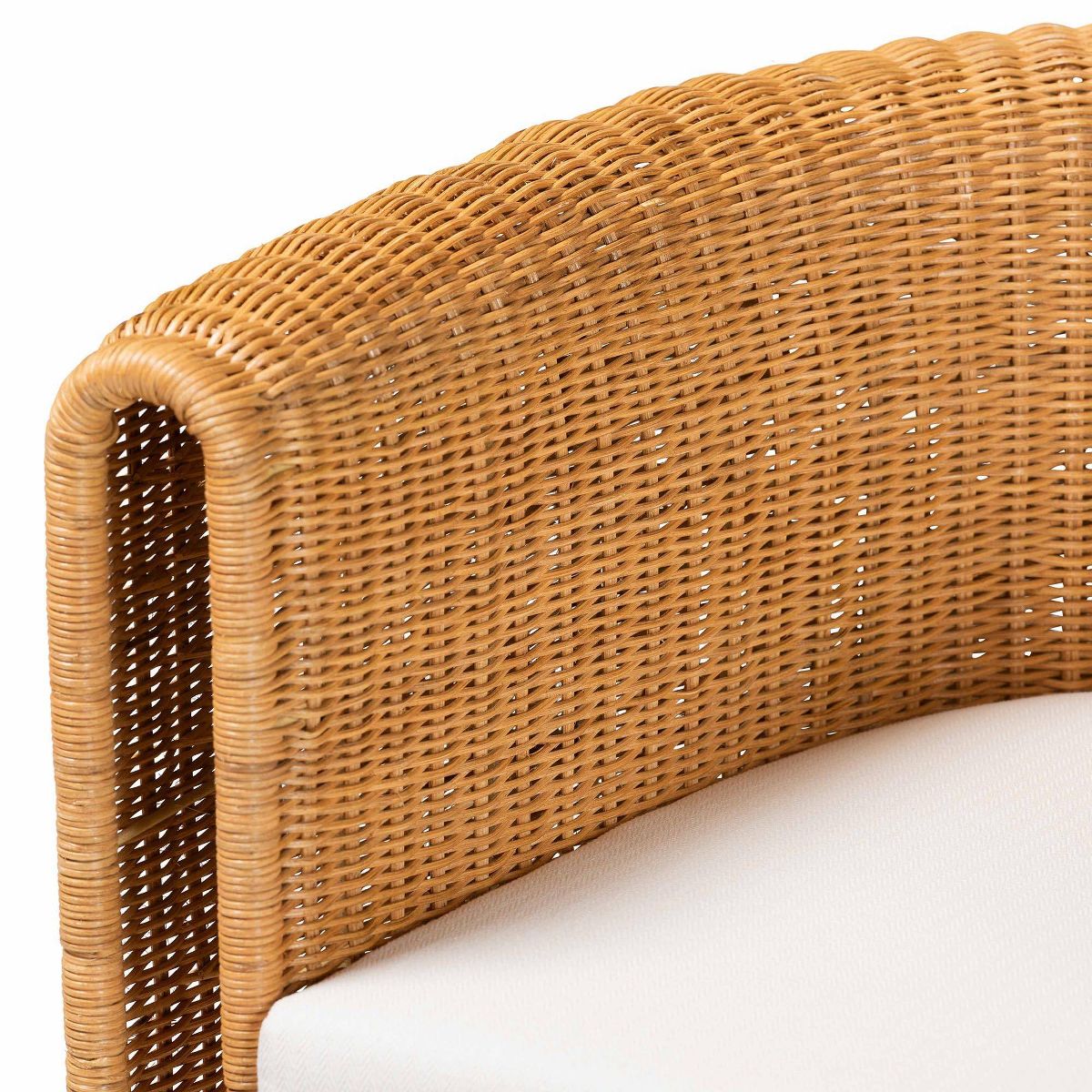 bali & pari Carina Natural Rattan Barrel Dining Chair Light Honey - thumbnail 5